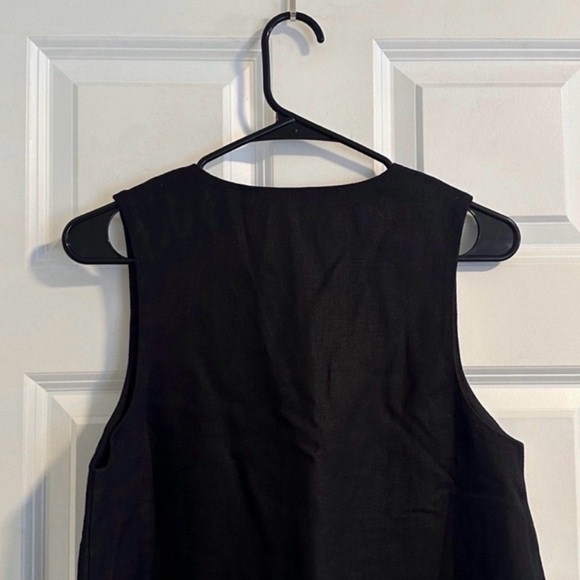 NWT POSSE Nancy Linen Mini Dress in Black size S - Picture 9 of 11